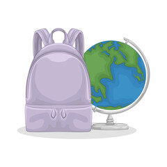 Illustration of backpack 