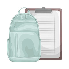 Illustration of backpack 