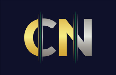 CN Letter Logo Template Illustration Design.