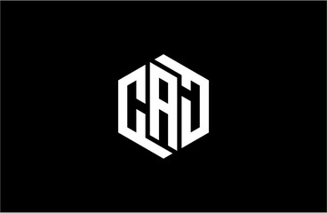 CAJ creative letter logo design vector icon illustration