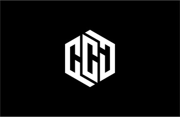 CCJ creative letter logo design vector icon illustration