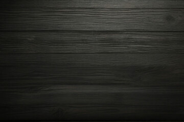 Naklejka premium Black wood wall wooden plank board texture background with grains and structures