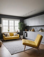 modern living room, generartive, ai