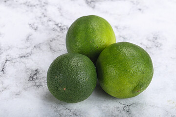 Green sour tropical Lime fruit