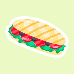  Fast Food Flat Stickers