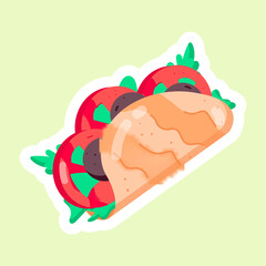  Fast Food Flat Stickers