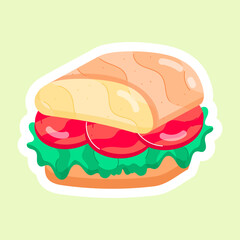  Fast Food Flat Stickers