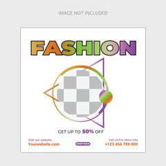 Fashion Sale Social Media Post Design layout for business