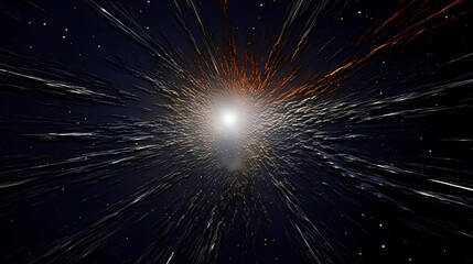 Big bang background in deep space