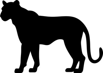 Lioness silhouette