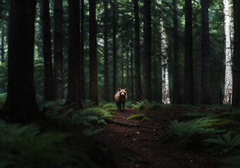 Hawks soar high above the forest floor.