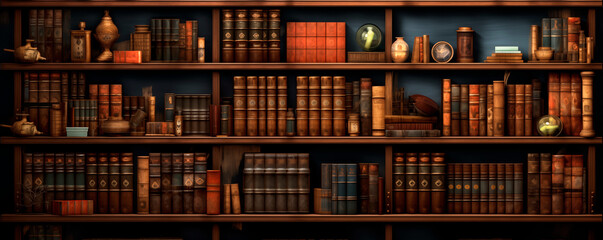 antique book shelf