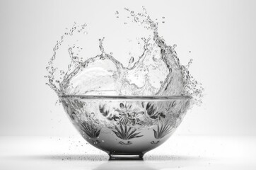 water splashes out of a vessel