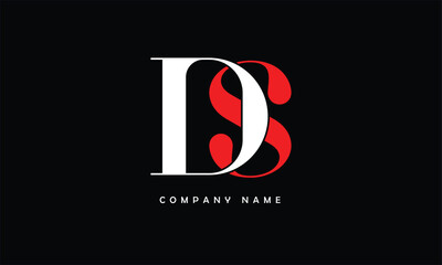 SD, DS, S, D Abstract Letters Logo Monogram