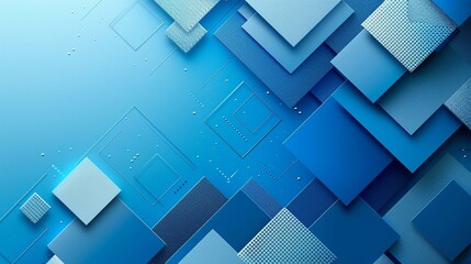 Design modern email newsletter templates featuring the blue geometric background, providing sections for news, updates, and promotions.