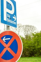 traffic signs in germany, parking and parking ban
