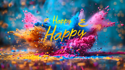 abstract colorful Happy Holi background