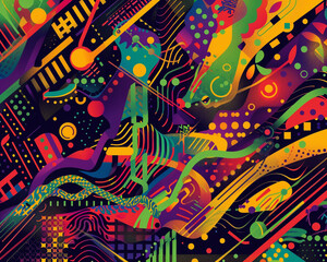 Sweet As Hell Abstract Art Design