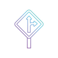 Traffic Signs vector icon