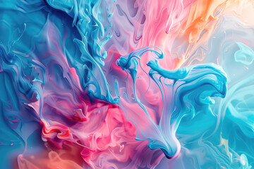 Colorful abstract liquid flow background for creative designs