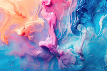 Colorful abstract liquid flow background for creative designs