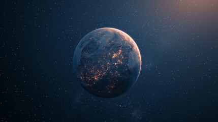 Obraz premium gradients of beatiful colours, Earth's surface, 8k, copy and text space, 16:9