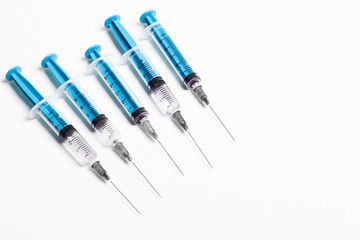 syringe isolated on white