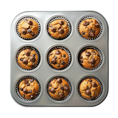 Muffin Tin, transparent background, isolated image, generative AI