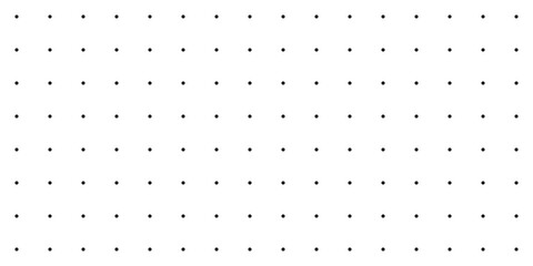 Dot pattern vector illustration. Black white background with small polka dots. Abstract fine dotted texture of mesh, geometric repetitive grid for elegant classic polka points design