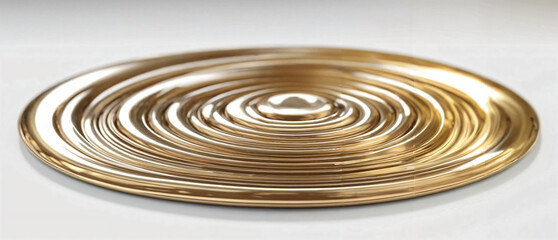 3d fluid twisted abstract metallic shape or melted chrome liquid metal shape. - 771449934