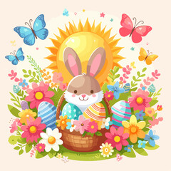 Happy Easter Vector Illustration