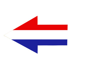 Red white blue arrow to the right - 771453545
