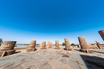 Kom Ombo, Temple of Horus Sobek, wide angle lens, temples of ancient Egypt