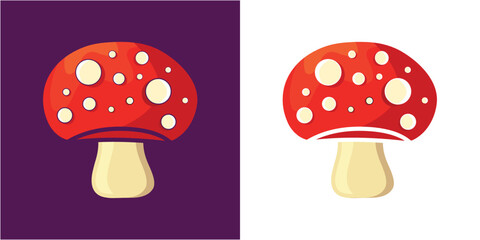 Mushroom Vector & Illustration Design Template