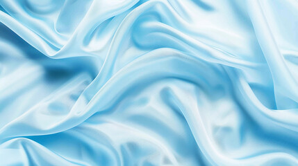 blue silk background. Generative Ai.