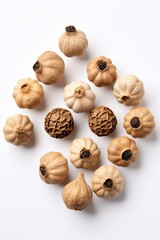 Fototapeta premium Peppercorn on white background. Close-up view.