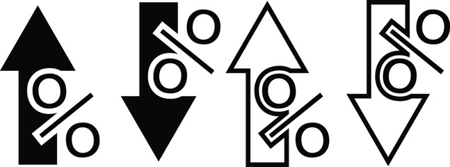 Arrow Long Icon Black | Arrows | Infographic Illustration | Direction Symbol | Pointer Logo | Up Sign - obrazy, fototapety, plakaty