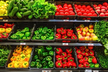 fruits and vegetables on the market, Generative Ai