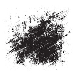 Halftone Grunge Vector Seamless Black and White Texture. Vintage, Dirty, Watercolor, Rough Background, Cracked Ground Texture. Monochrome Print Design Background, Oily. Hand-Painted Dirty Seamless