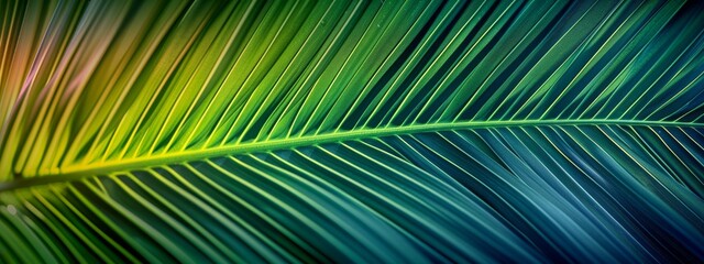 Abstract natural background. Beautiful texture of dark emerald tropical leaf, close-up.