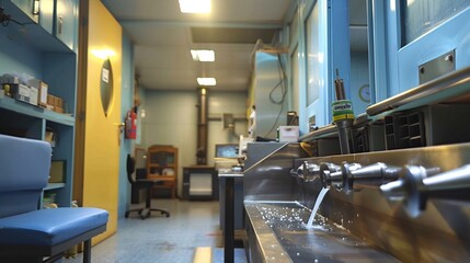 Sala spogliatoio ospedale