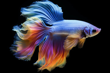 Fancy fighting fish are native to Thailand and are commonly raised for their beauty.