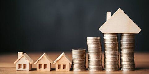 Real estate house model 3d rendering real estate investment