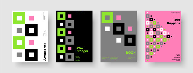 Isolated Flyer Design. Geometric Book Cover Layout. Abstract Poster Template. Background. Business Presentation. Report. Banner. Brochure. Handbill. Newsletter. Advertising. Catalog. Brand Identity