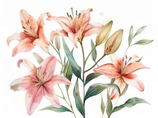 Obraz na płótnie Canvas Floral natural art , beautiful vintage botanical flowers.