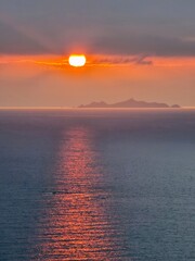 Coucher de soleil sur les Iles Sanguinaires, Corse