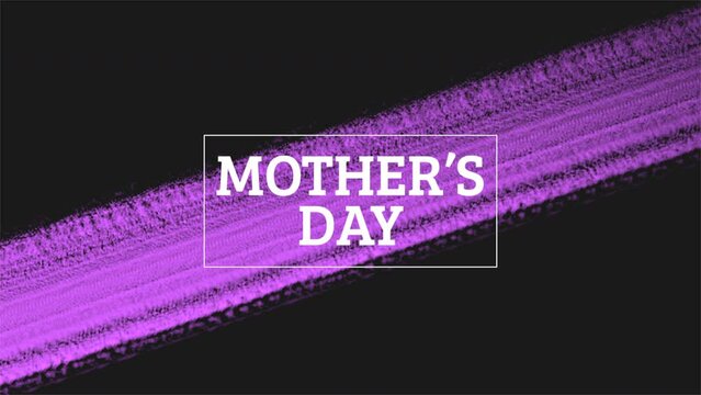 A vibrant purple gradient background with the words Mothers Day in white letters positioned at the center, creating a striking and eye-catching design