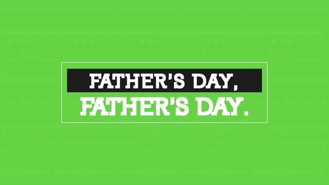 A red background with the words Fathers Day in white letters. The words are arranged horizontally across the middle of the image