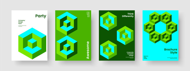 Obraz premium Geometric Report Design. Creative Book Cover Template. Isolated Flyer Layout. Poster. Brochure. Business Presentation. Background. Banner. Advertising. Catalog. Notebook. Leaflet. Brand Identity