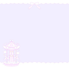 ファンシーメリーゴーランドスクエアフレーム⭐︎